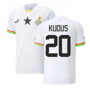 Ghana Mohammed Kudus #20 Hjemmebanetrøje VM 2022 Kort ærmer